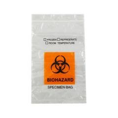 BOLSAS PARA TRANSPORTE DE MUESTRAS COLOR ANARANJADO DE 13 CM X 15 CM